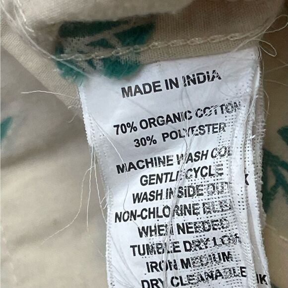 Prana Shirt Slim Fit Beige Organic Cotton Button Down Size XL Short Sleeve - Picture 5 of 8